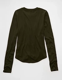 AE Long Sleeve Cozy Crew Neck T-Shirt