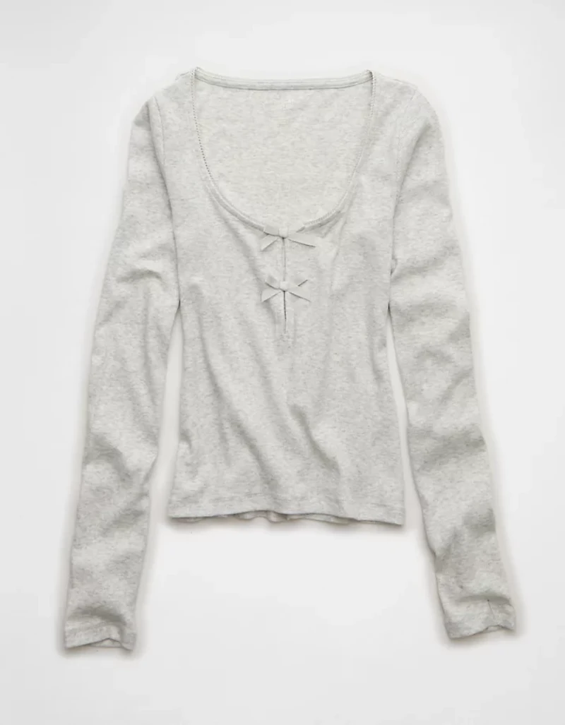 AE Long Sleeve Bow T-Shirt