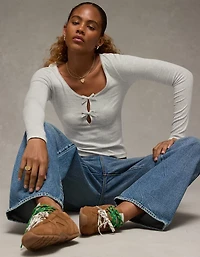 AE Long Sleeve Bow T-Shirt