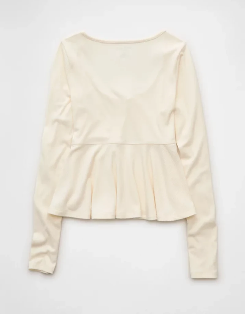 AE Long Sleeve Babydoll Top