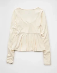 AE Long Sleeve Babydoll Top