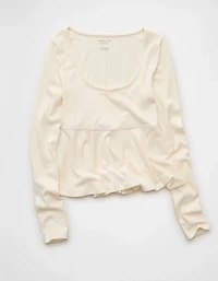 AE Long Sleeve Babydoll Top