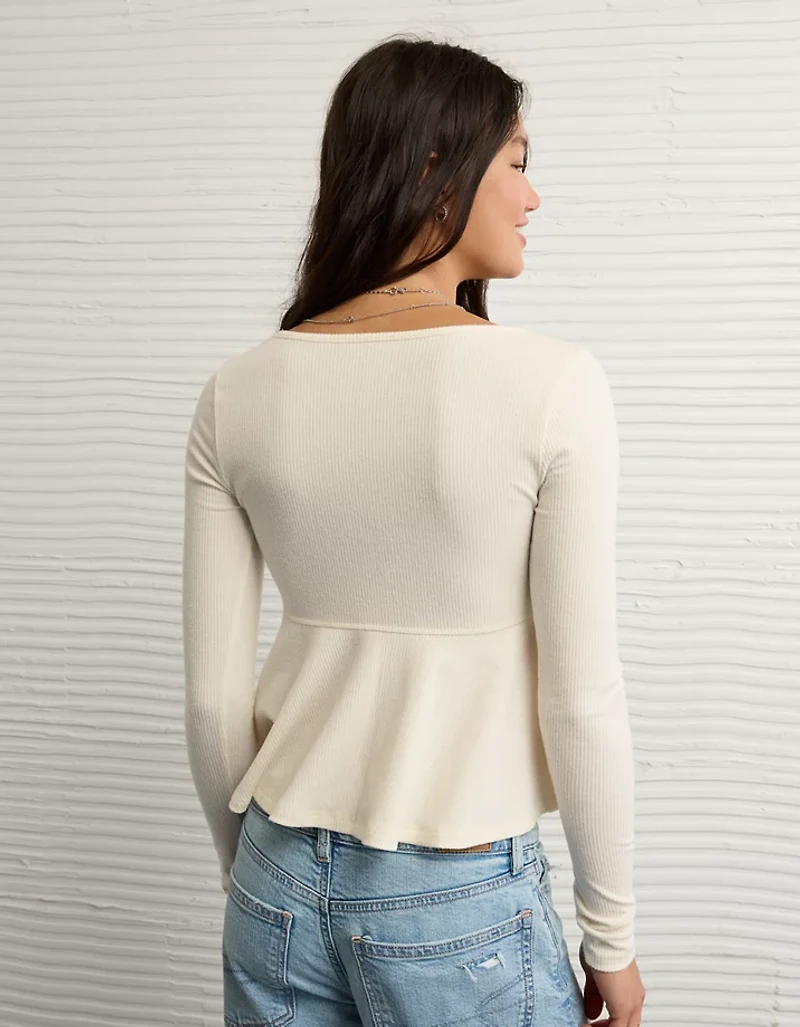 AE Long Sleeve Babydoll Top