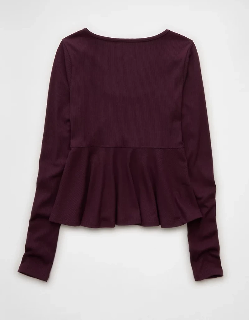 AE Long Sleeve Babydoll Top