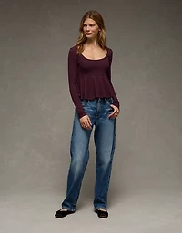 AE Long Sleeve Babydoll Top