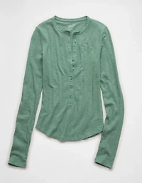 AE Long Sleeve Henley T-Shirt