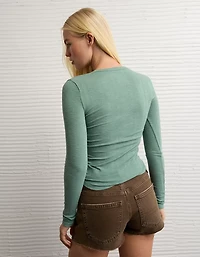 AE Long Sleeve Henley T-Shirt