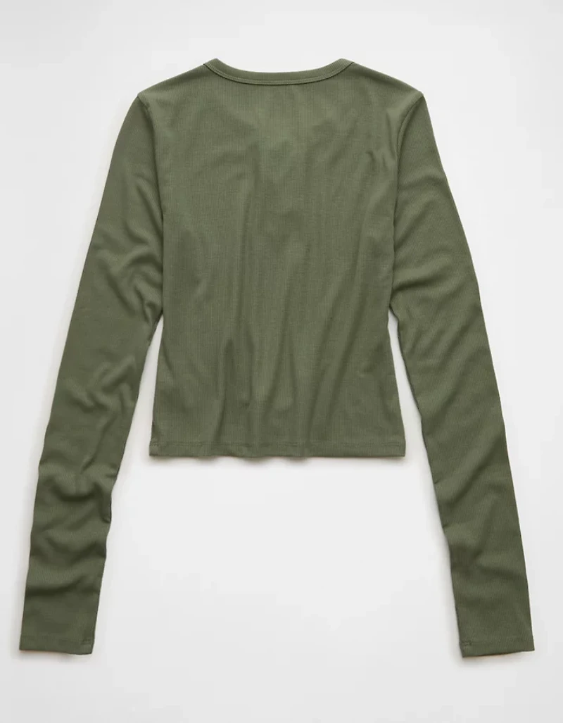 T-shirt court lacé à manches longues Chill Up’AE