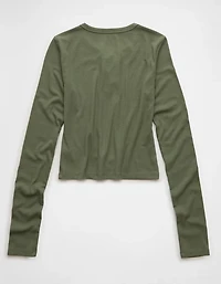 T-shirt court lacé à manches longues Chill Up’AE