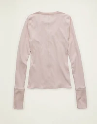 AE Long-Sleeve Henley T-Shirt
