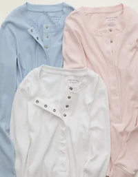 AE Long-Sleeve Henley T-Shirt