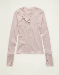 AE Long Sleeve Henley T-Shirt