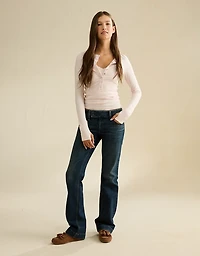 AE Long-Sleeve Henley T-Shirt