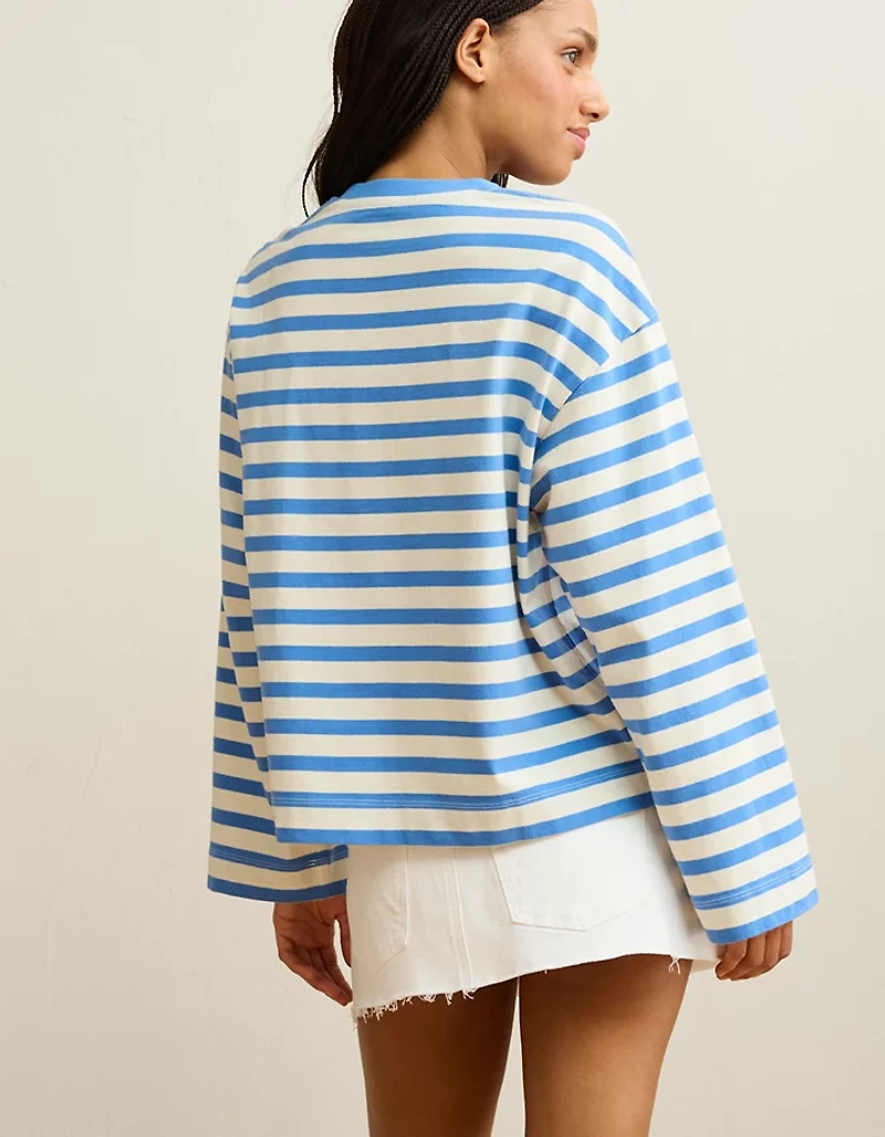 T-shirt surdimensionné à manches longues AE