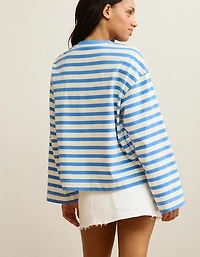 T-shirt surdimensionné à manches longues AE