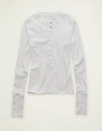 T-shirt henley à manches longues AE