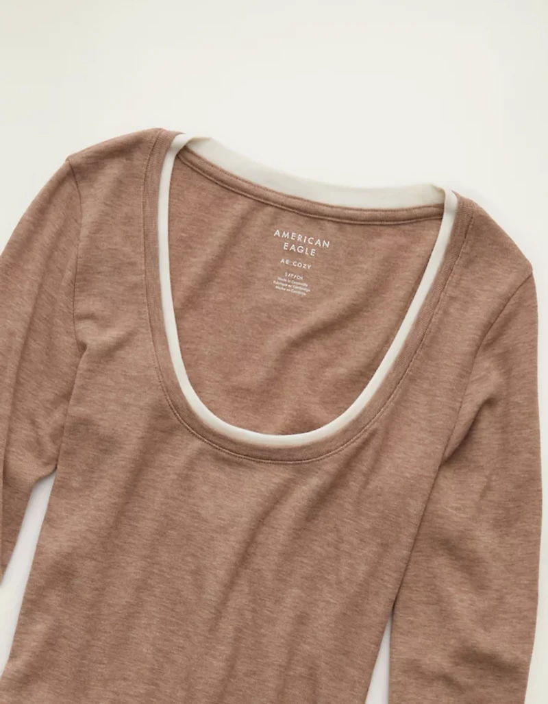 AE Twice As Nice Scoop Neck Cozy T-Shirt