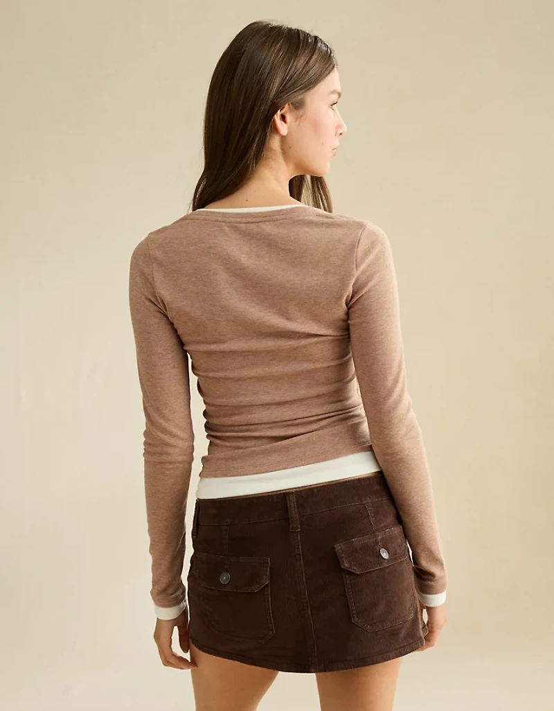 AE Twice As Nice Scoop Neck Cozy T-Shirt