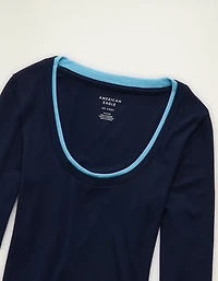 T-shirt confortable à encolure dégagée Twice As Nice AE