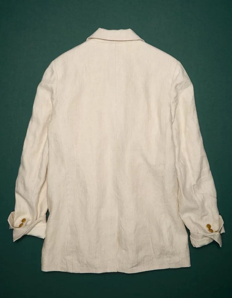 Blazer surdimensionné en lin haut de gamme AE77