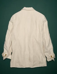 Blazer surdimensionné en lin haut de gamme AE77