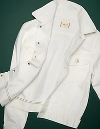 Veste en denim style motard haut de gamme AE77