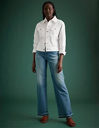 Veste en denim style motard haut de gamme AE77