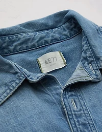 Chemisier petit ami en denim haut de gamme AE77