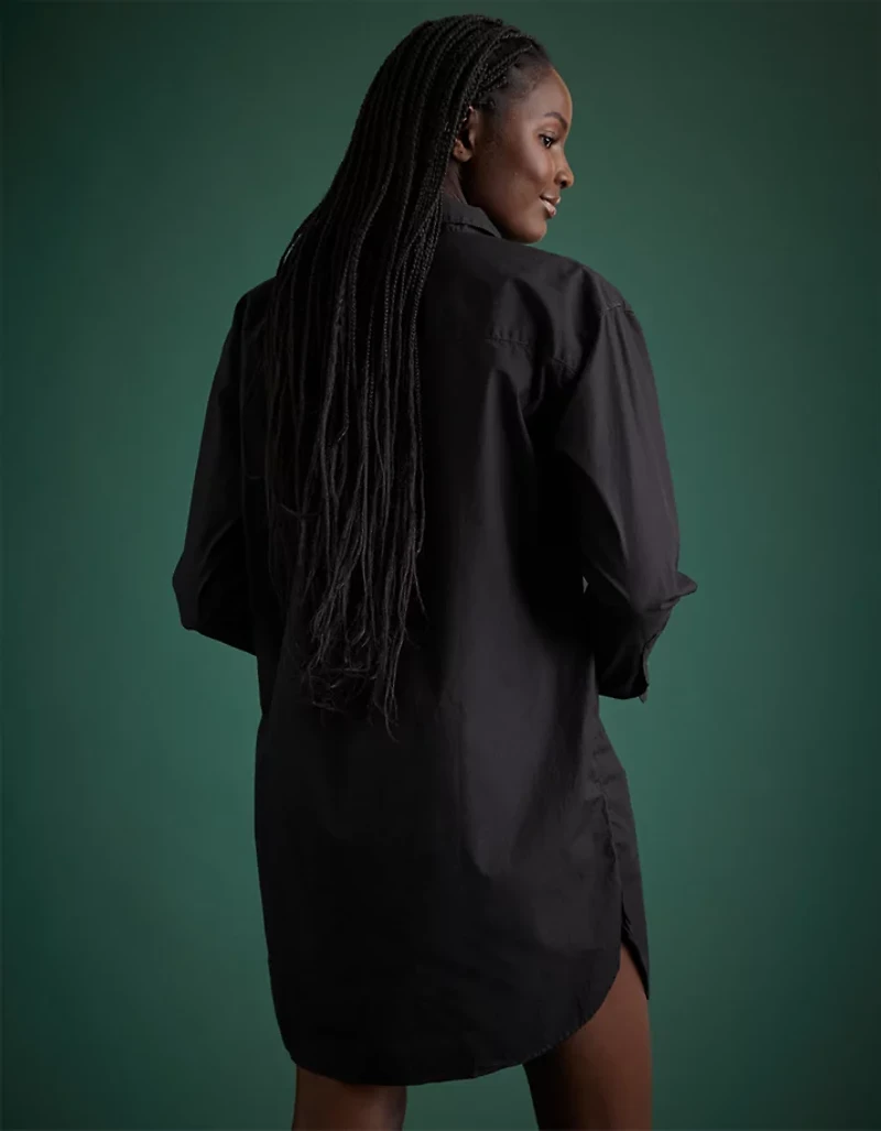 Robe-chemisier en popeline haut de gamme AE77