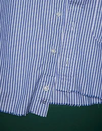 Chemisier court droit en popeline haut de gamme AE77