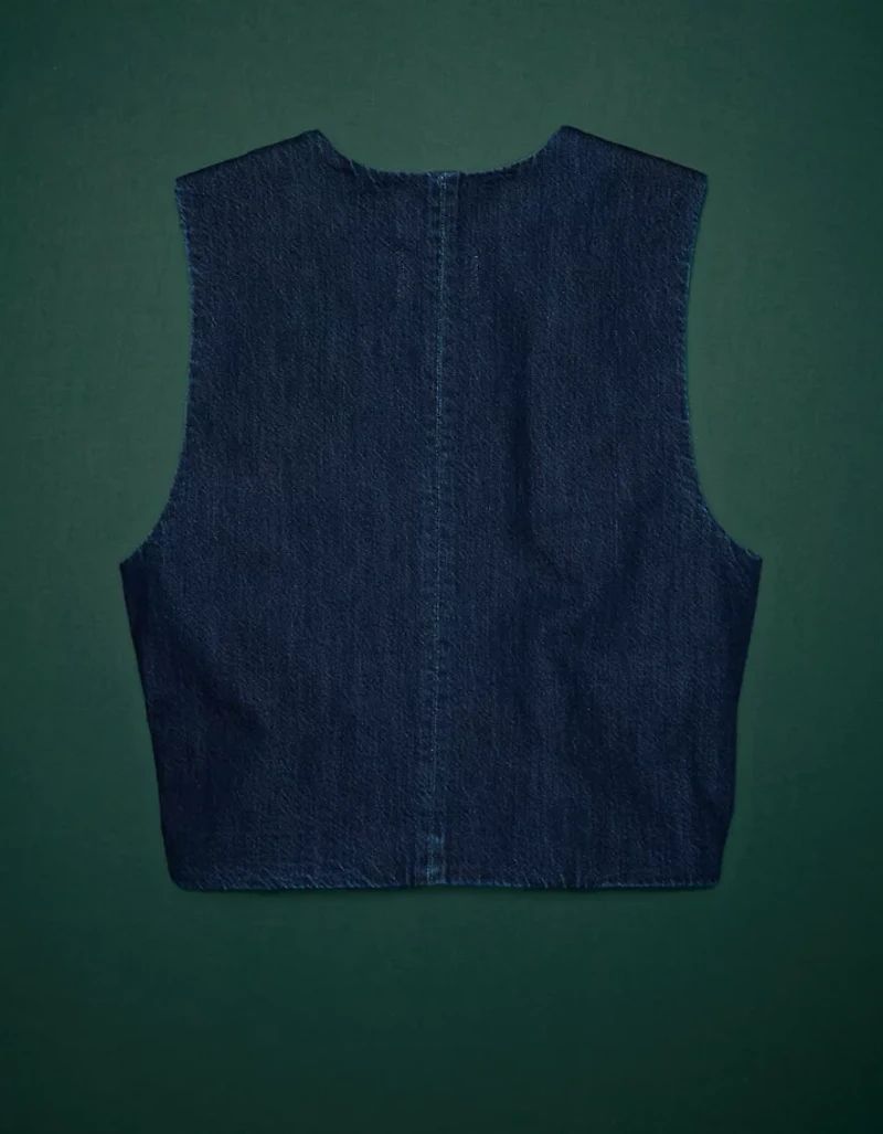 Gilet en denim haut de gamme AE77