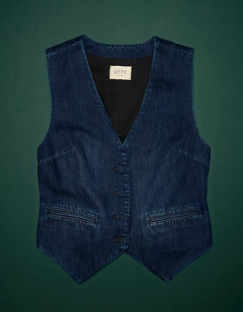 Gilet en denim haut de gamme AE77