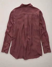 AE77 Premium Silk Button-Up Shirt