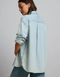 Chemisier petit ami en denim haut de gamme AE77