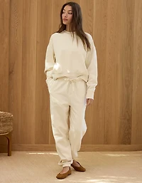 AE77 Premium Fleece Cropped Crew Neck Sweatshirt