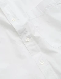 Chemisier petit ami en popeline surdimensionné haute de gamme AE77