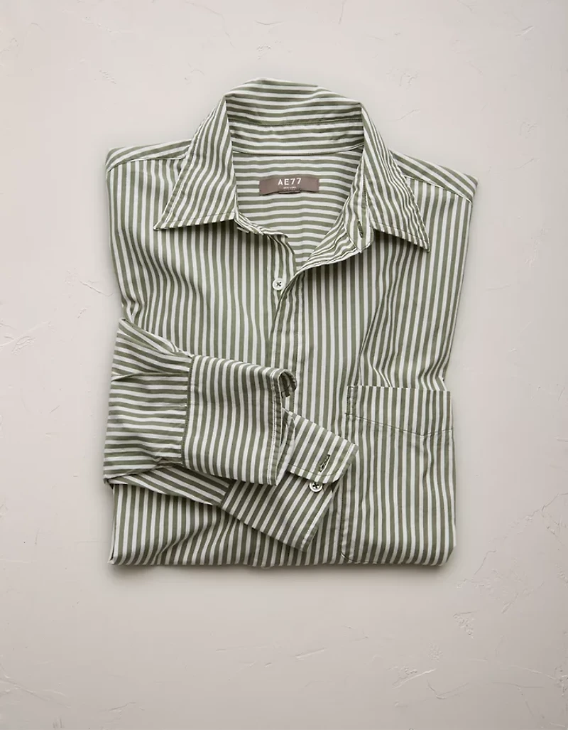 AE77 Premium Oversized Poplin Boyfriend Shirt