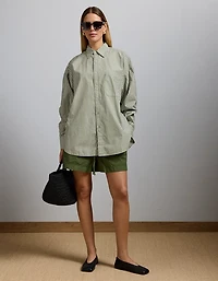 AE77 Premium Oversized Poplin Boyfriend Shirt