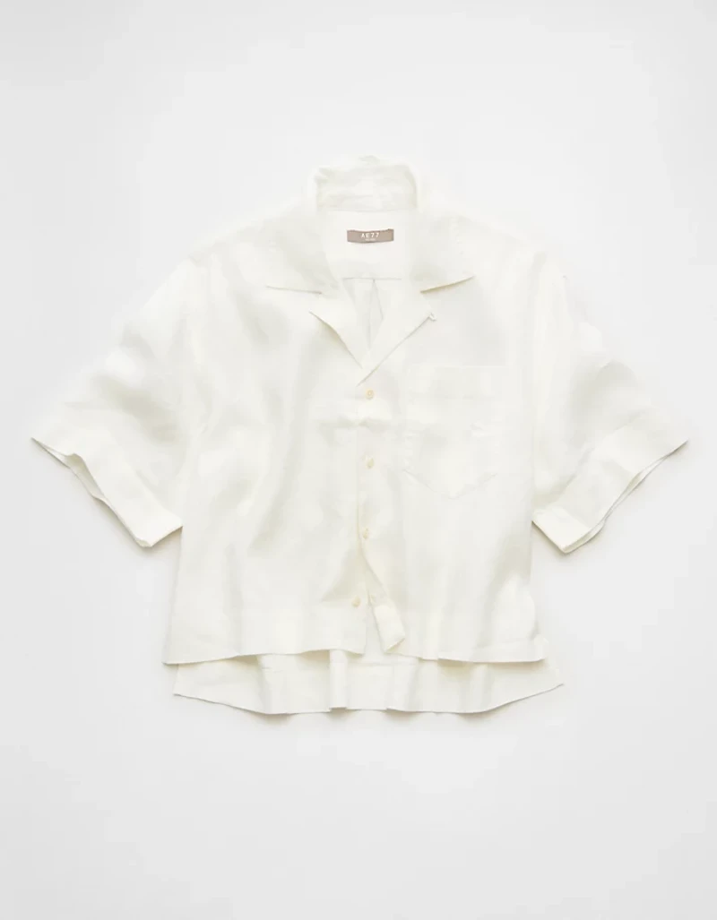 AE77 Premium Linen Camp Shirt