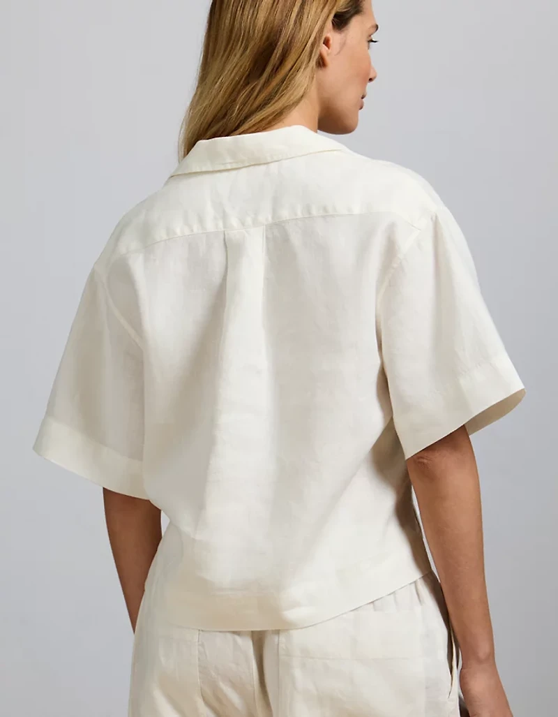 AE77 Premium Linen Camp Shirt