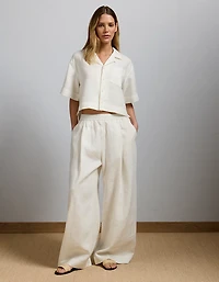 AE77 Premium Linen Camp Shirt