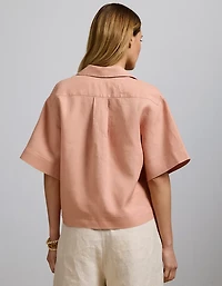 AE77 Premium Linen Camp Shirt