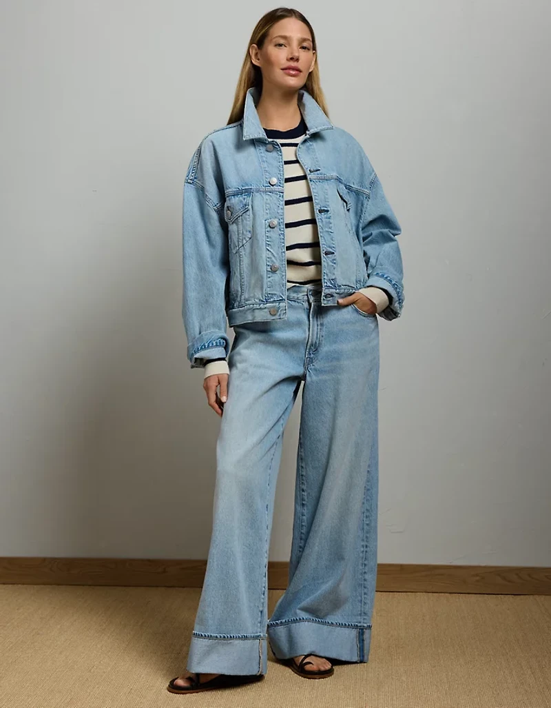 Veste en denim surdimensionné haut de gamme AE77