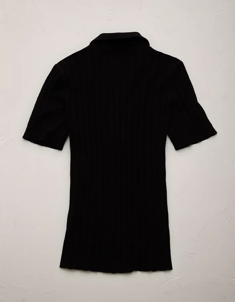 Polo en mélange laine et soie haut de gamme AE77