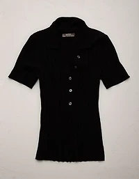 Polo en mélange laine et soie haut de gamme AE77