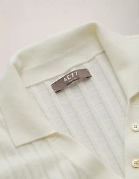 Polo en mélange laine et soie haut de gamme AE77