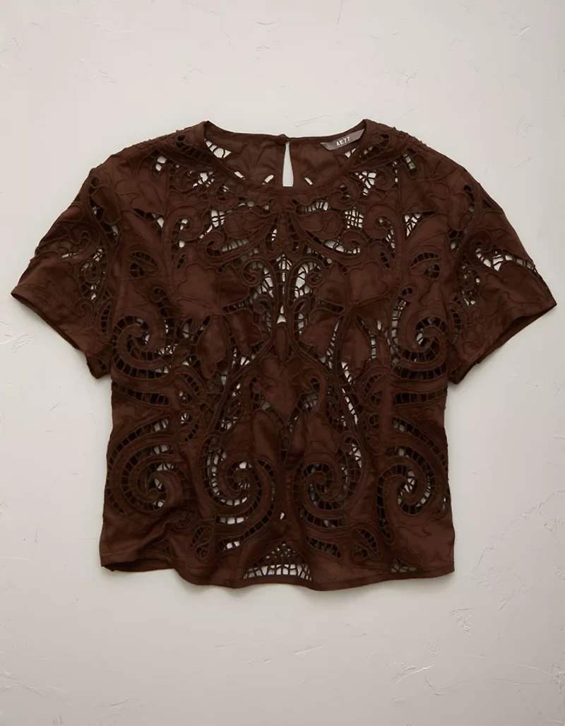 T-shirt en dentelle haut de gamme AE77