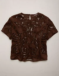 T-shirt en dentelle haut de gamme AE77