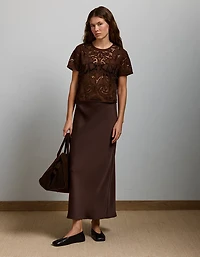 T-shirt en dentelle haut de gamme AE77