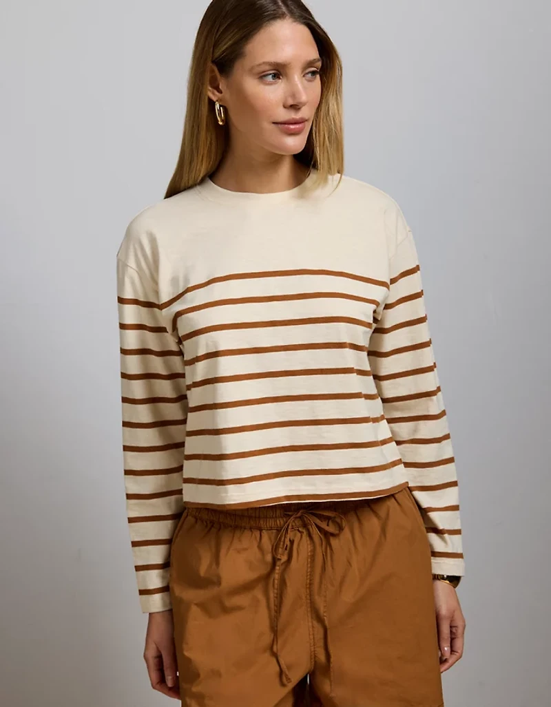 AE77 Premium Boxy Long-Sleeve T-Shirt